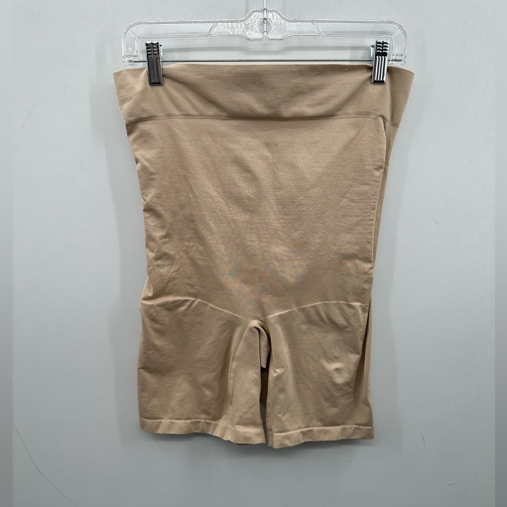 CACIQUE the slimmer ultra-high waist beige contouring slimming short.  18/20